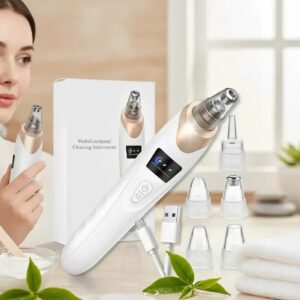 electric blackhead remover professional pore cleanser & acne extractor with 5 sucation heads
