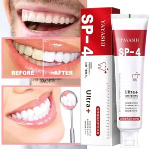 yayashi sp 4 super probiotic toothpaste – ultra+ whitening & stain removal for fresh breath & healthy gums