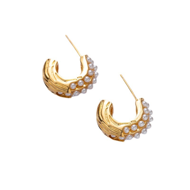 ZJX-169 Pearl Bali ,Elegant Korean Style Earrings, Stylish Fashion Jewellery for Women