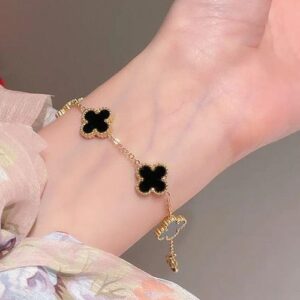 QXT-134 Clover Bracelet , Stainless Steel | Elegant & Durable Accessory